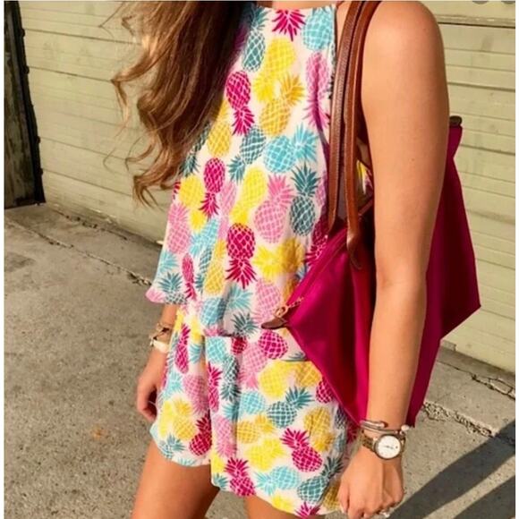 Finn & Grace Pineapple Print & Express Ruffled Rompers Bundle Womens Size XS - Picture 3 of 7